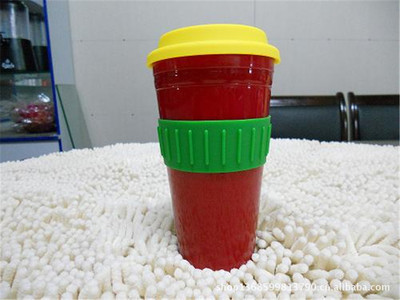 【供應雙層禮品杯子 雙層塑料杯 各種容量創意咖啡杯】價格,廠家,圖片,杯子,臺州市黃巖盛光塑料廠-