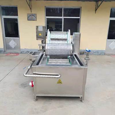 果蔬漂燙流水線 蔬菜殺青冷卻設備 海產品蒸煮焯水機鴻運盛光